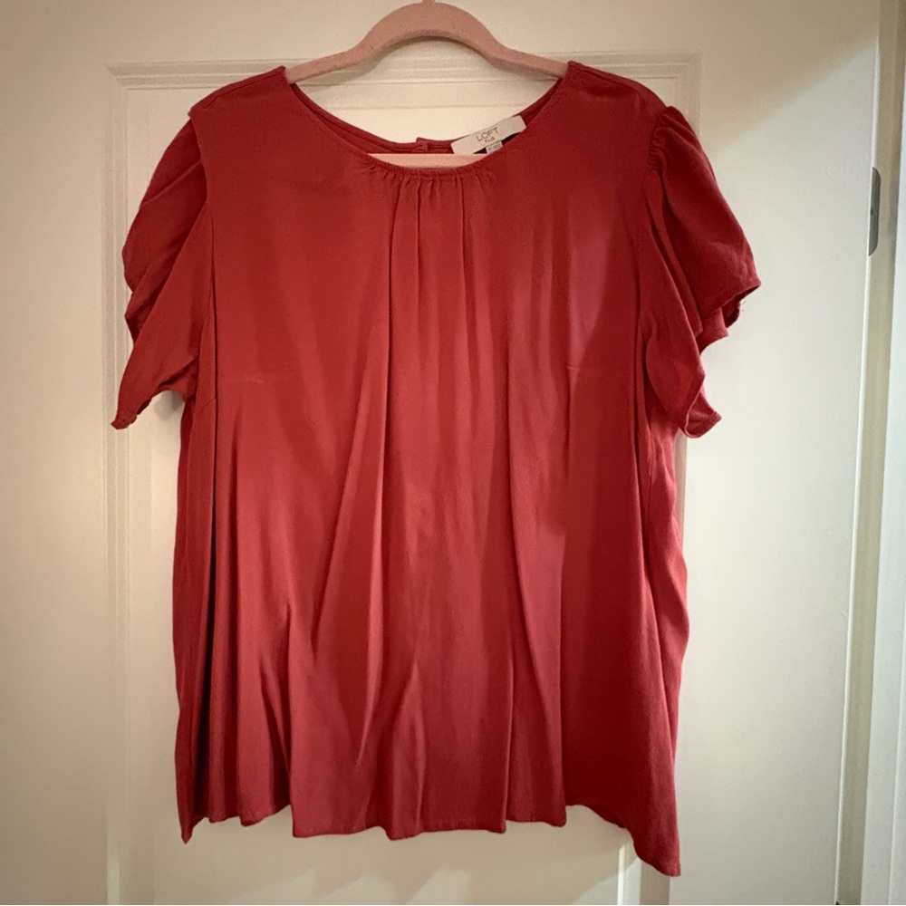 LOFT Women's Button Back Blouse